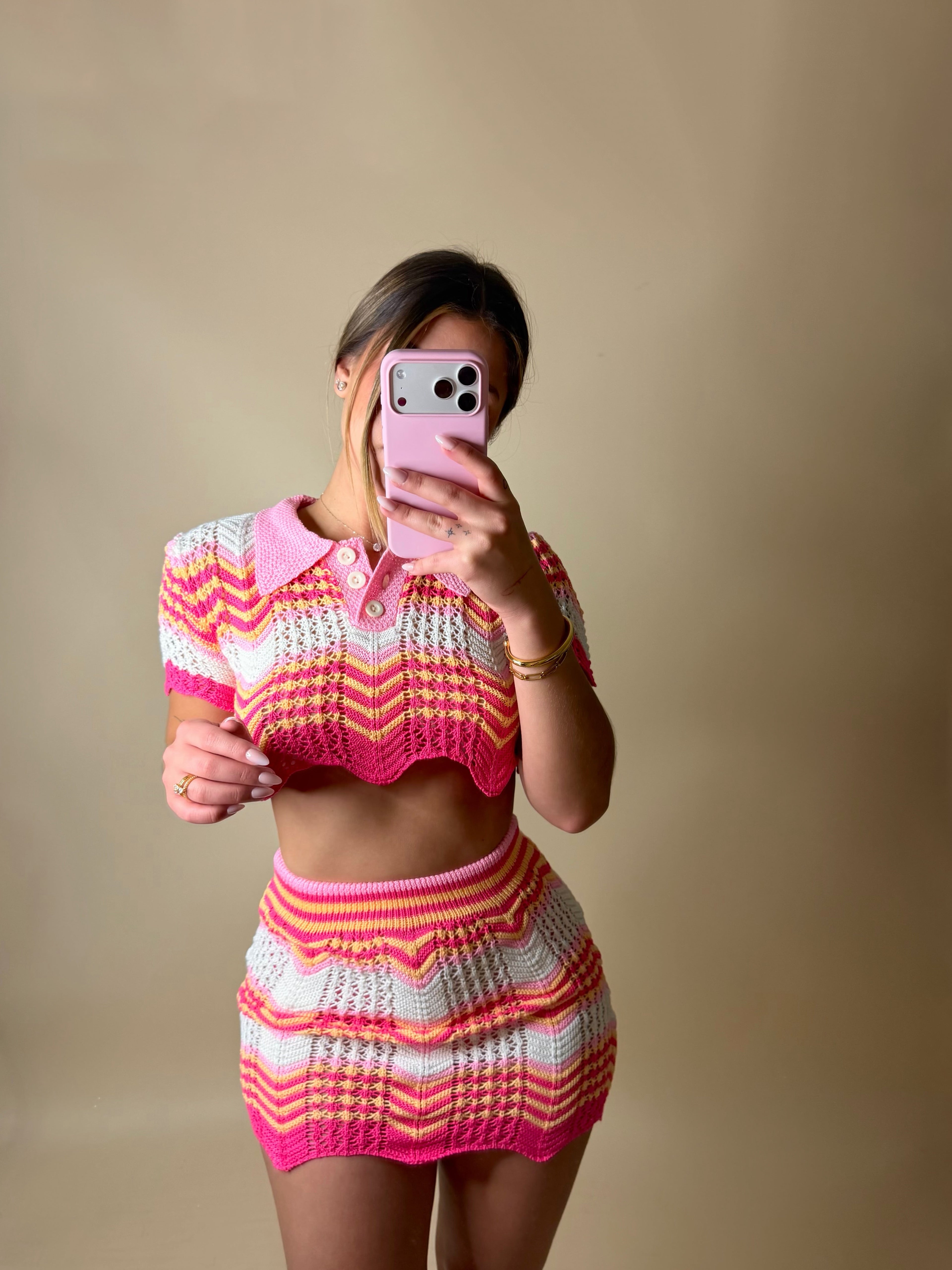 BIRDIE SET (PINK/ORANGE)