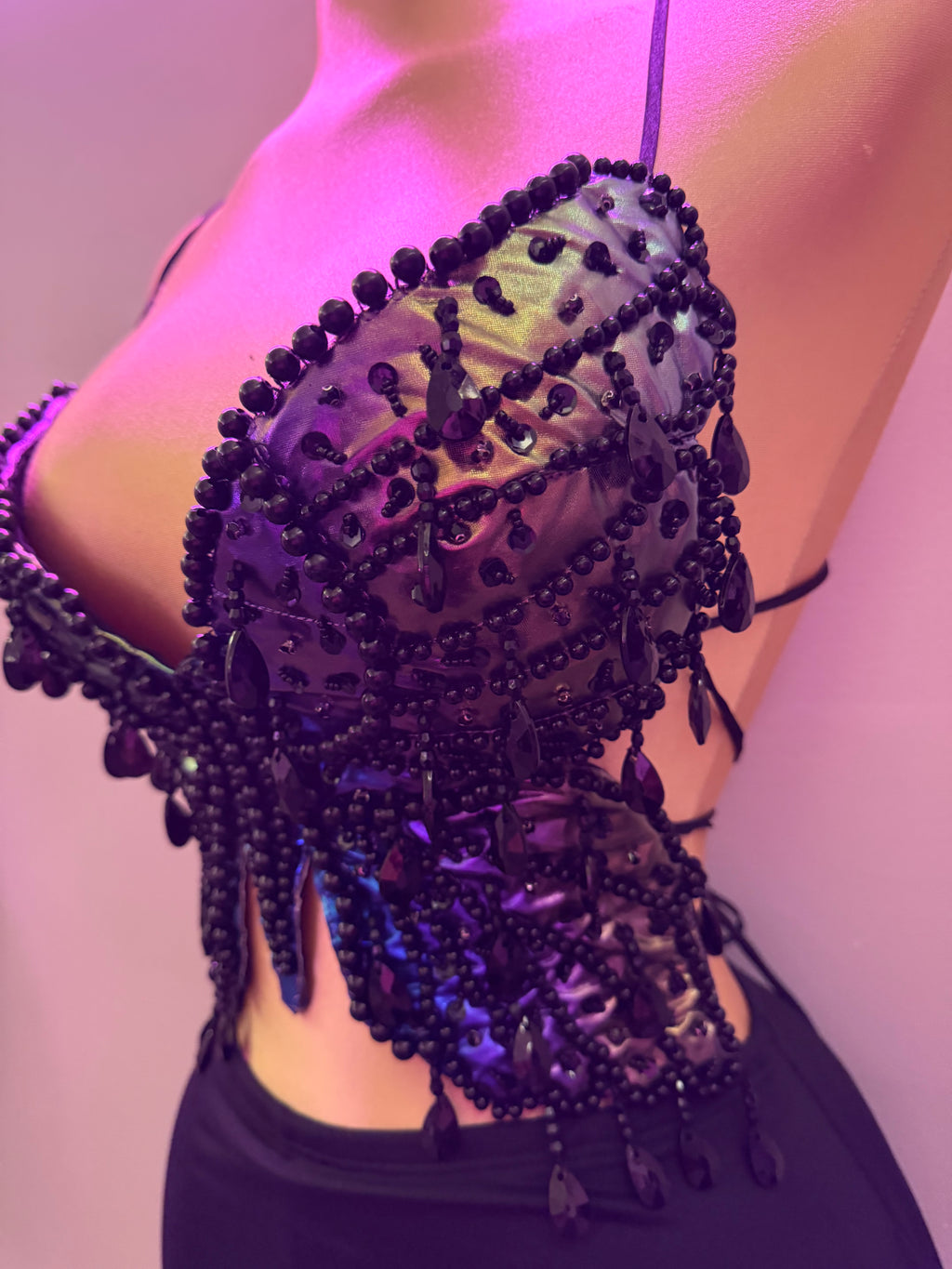 BUTTERFLY TOP (BLACK/MULTI))