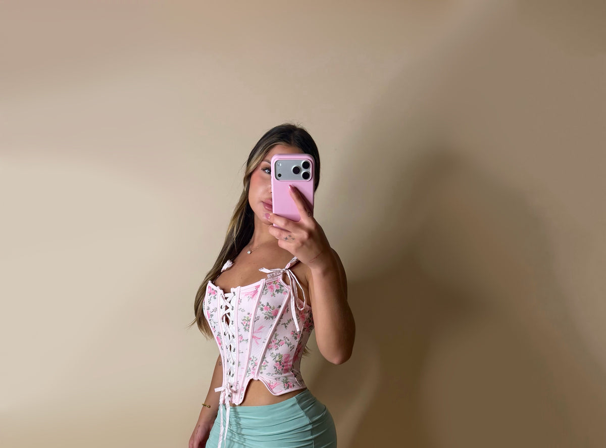 MAGIC GARDEN CORSET (PINK)