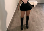 BUBBLE SKORT (BLACK)