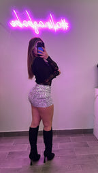 GLAMOUR SKIRT (SILVER)