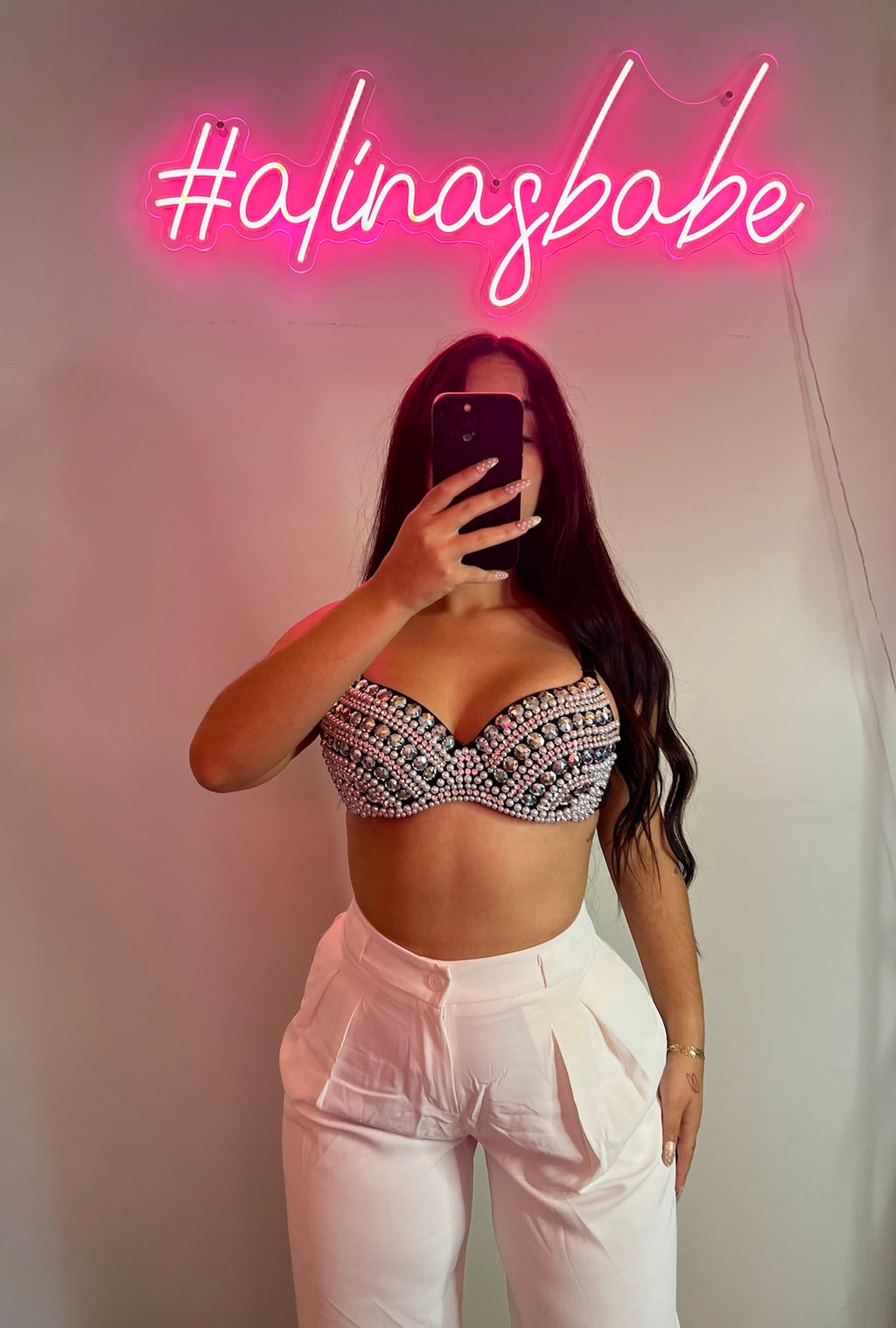BRANDI BRA (BLACK/SILVER)