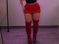 AMIRA  MINI SKIRT (RED)