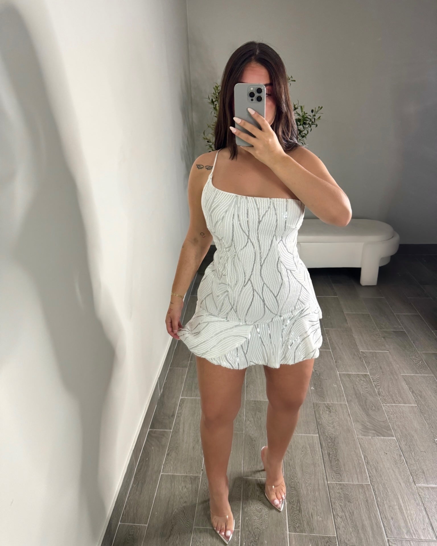 STRIPE GLITTER DRESS