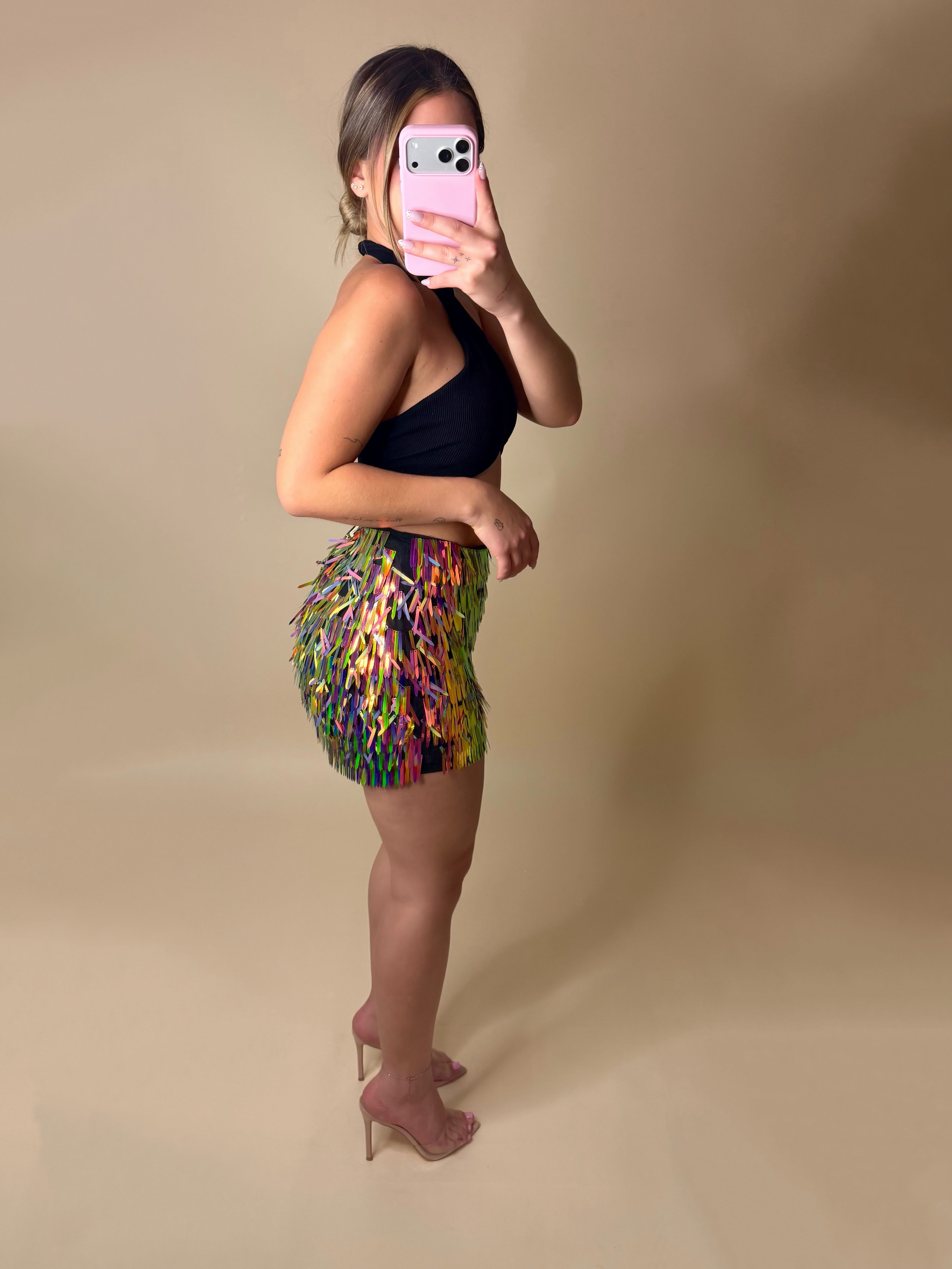 LETS PARTY MIDI SKIRT