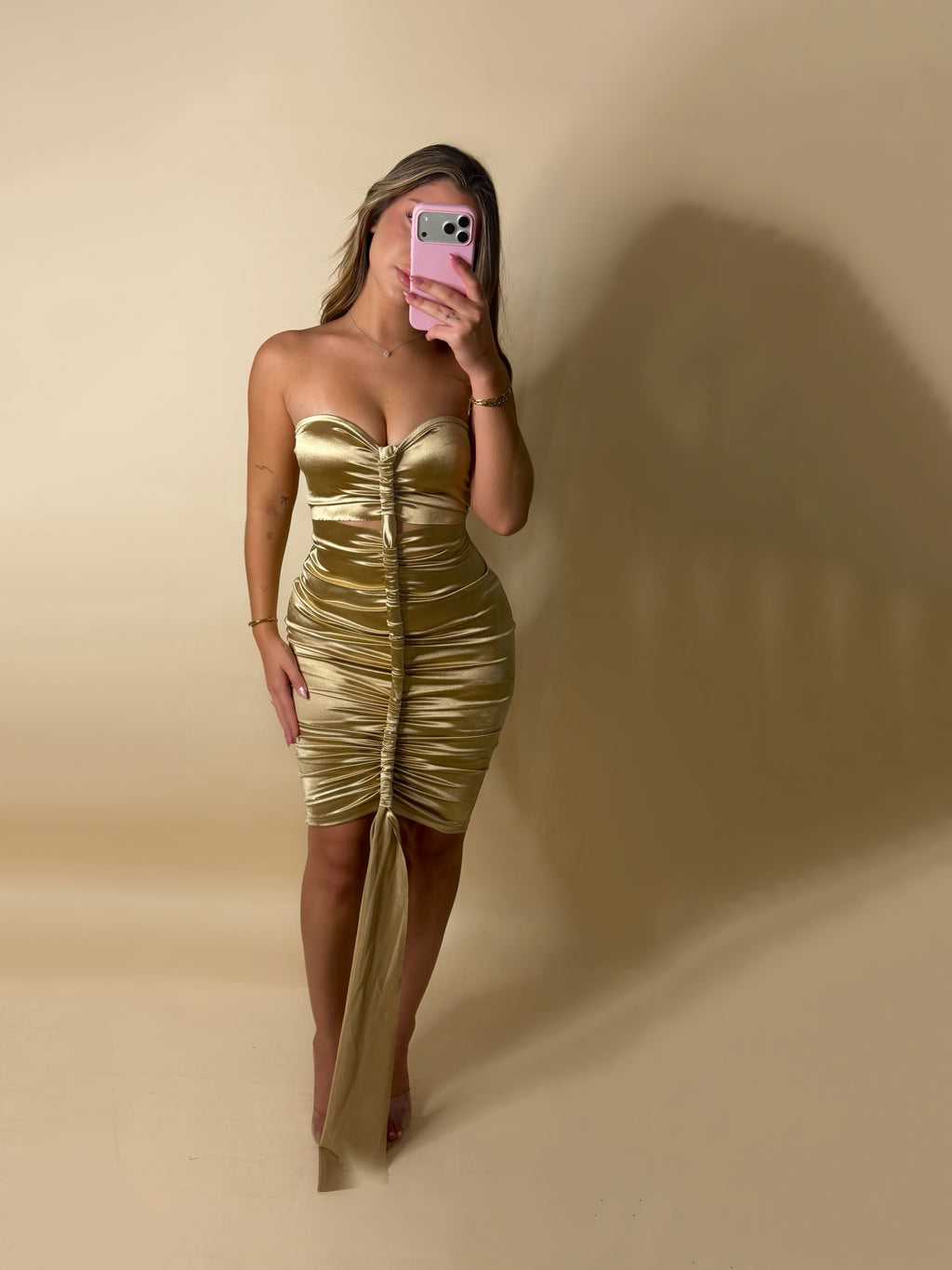 HARLOW DRESS (GOLD)