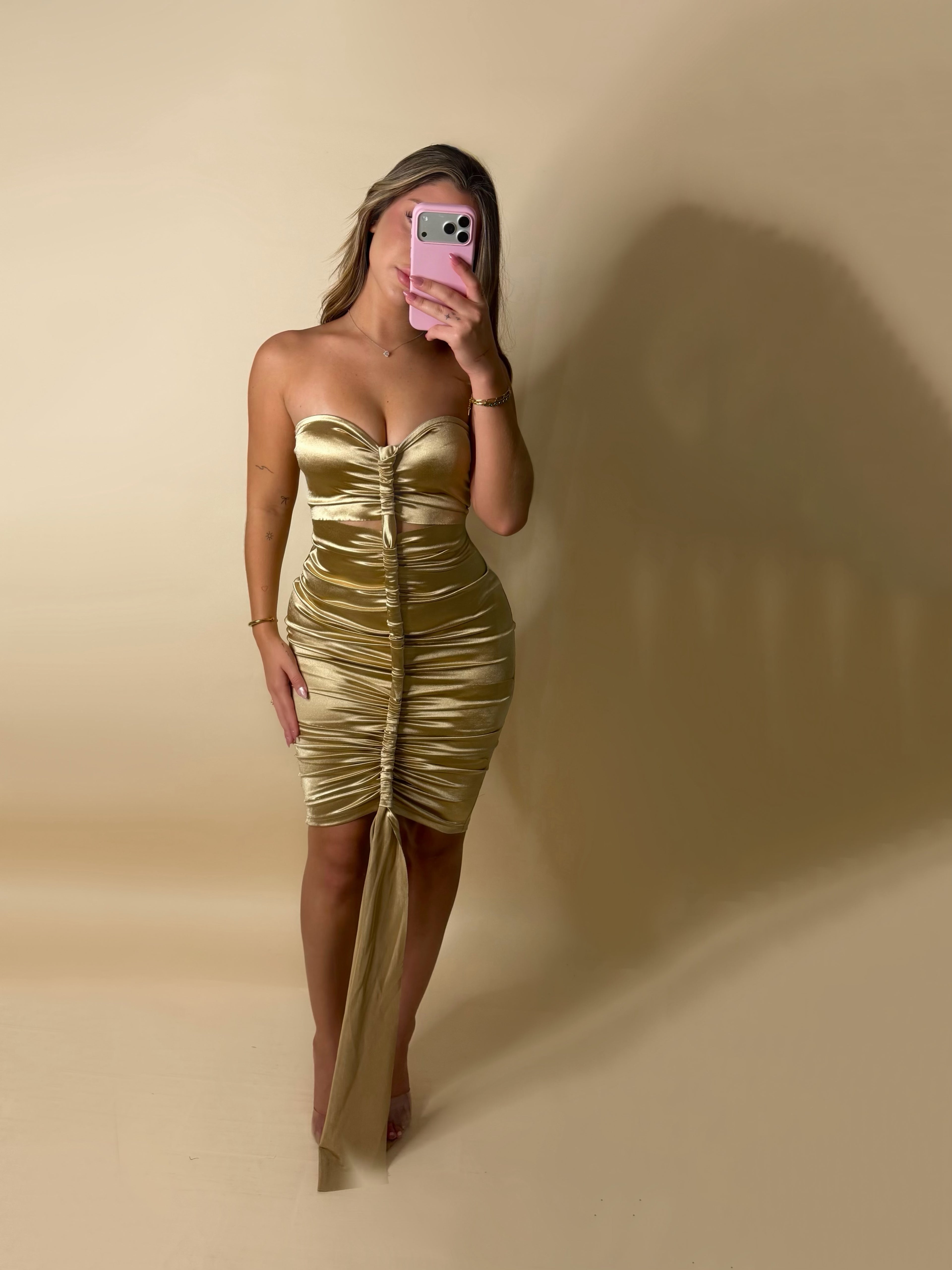 HARLOW DRESS (GOLD)