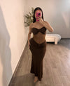TESSA MAXI DRESS (BROWN)