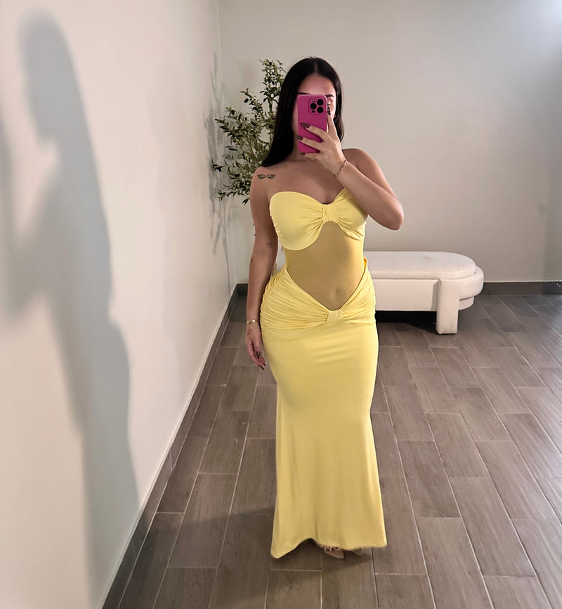 TESSA MAXI DRESS (YELLOW)
