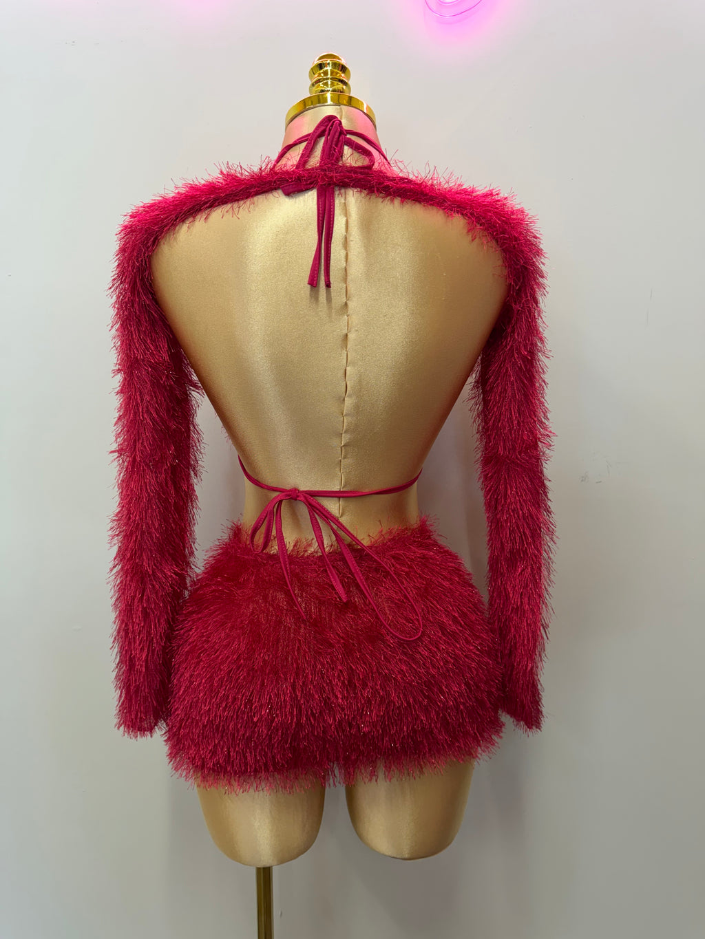 DOLL SET (3 piezas) (HOT PINK)