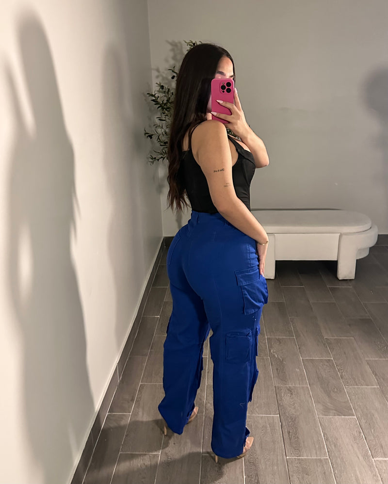 STACEY DENIM CARGO