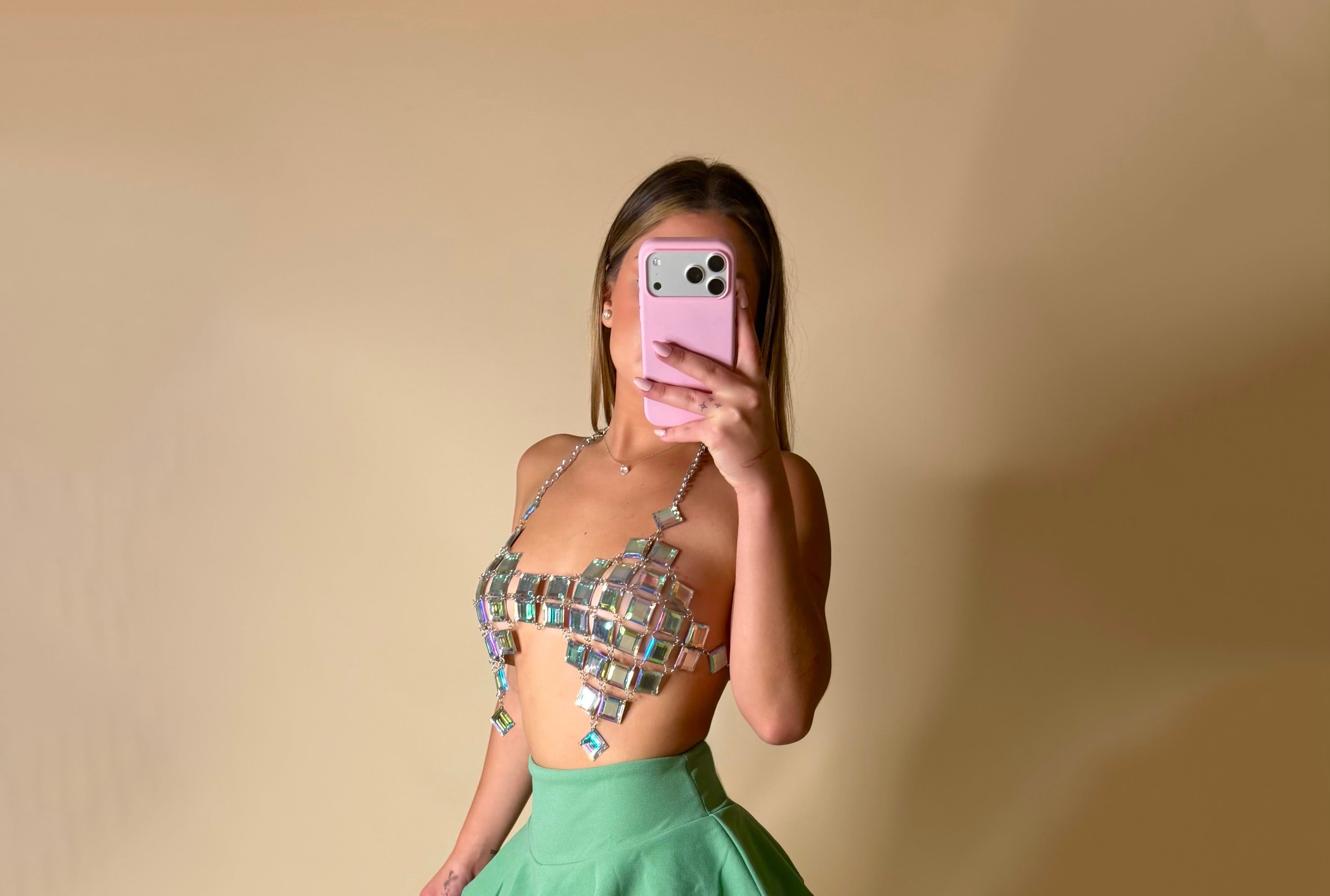 DOLL TOP (SILVER MULTI)