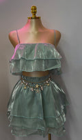 SHIMMER RUFFLE SET (GREEN)