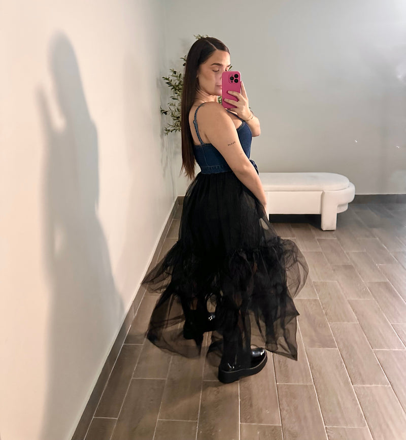 ARIA DENIM DRESS