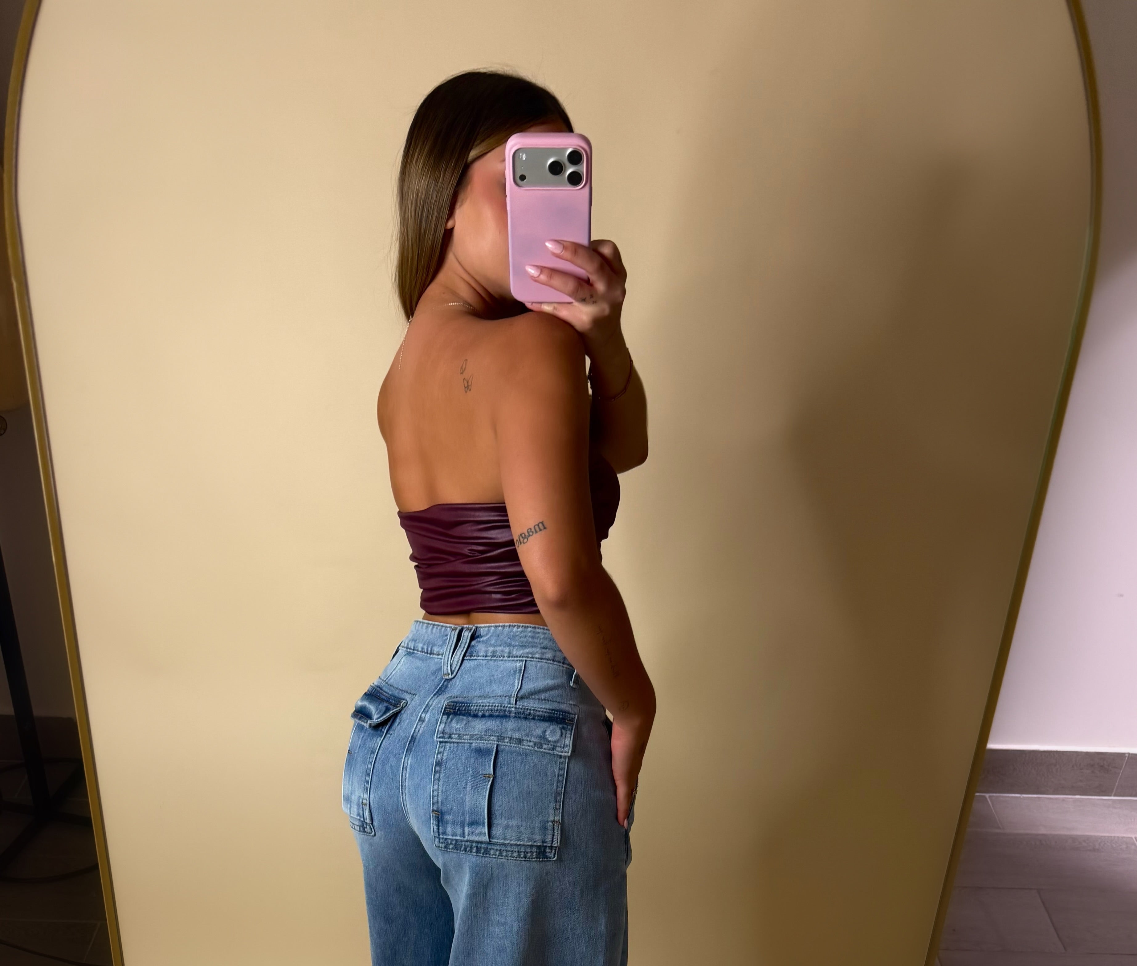 BELINDA TOP (BURGUNDY)