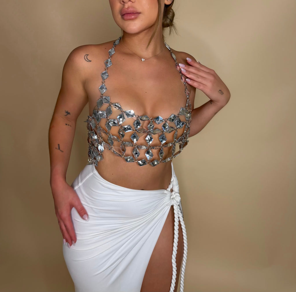 MAISIE TOP (SILVER)
