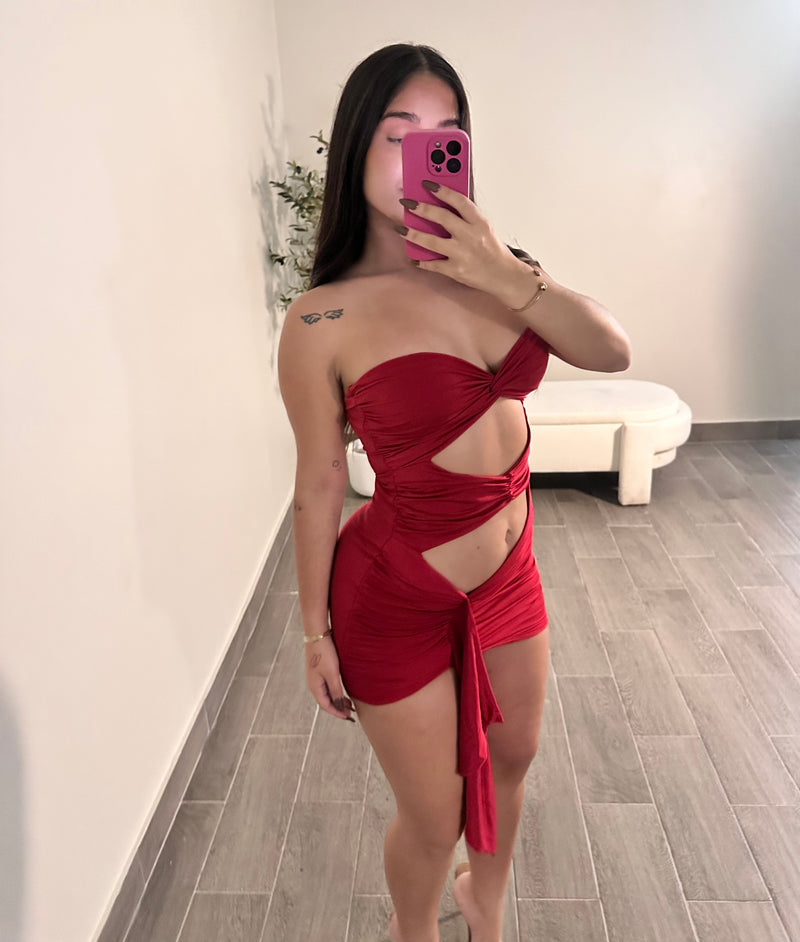 GIANNA DRESS (RED)