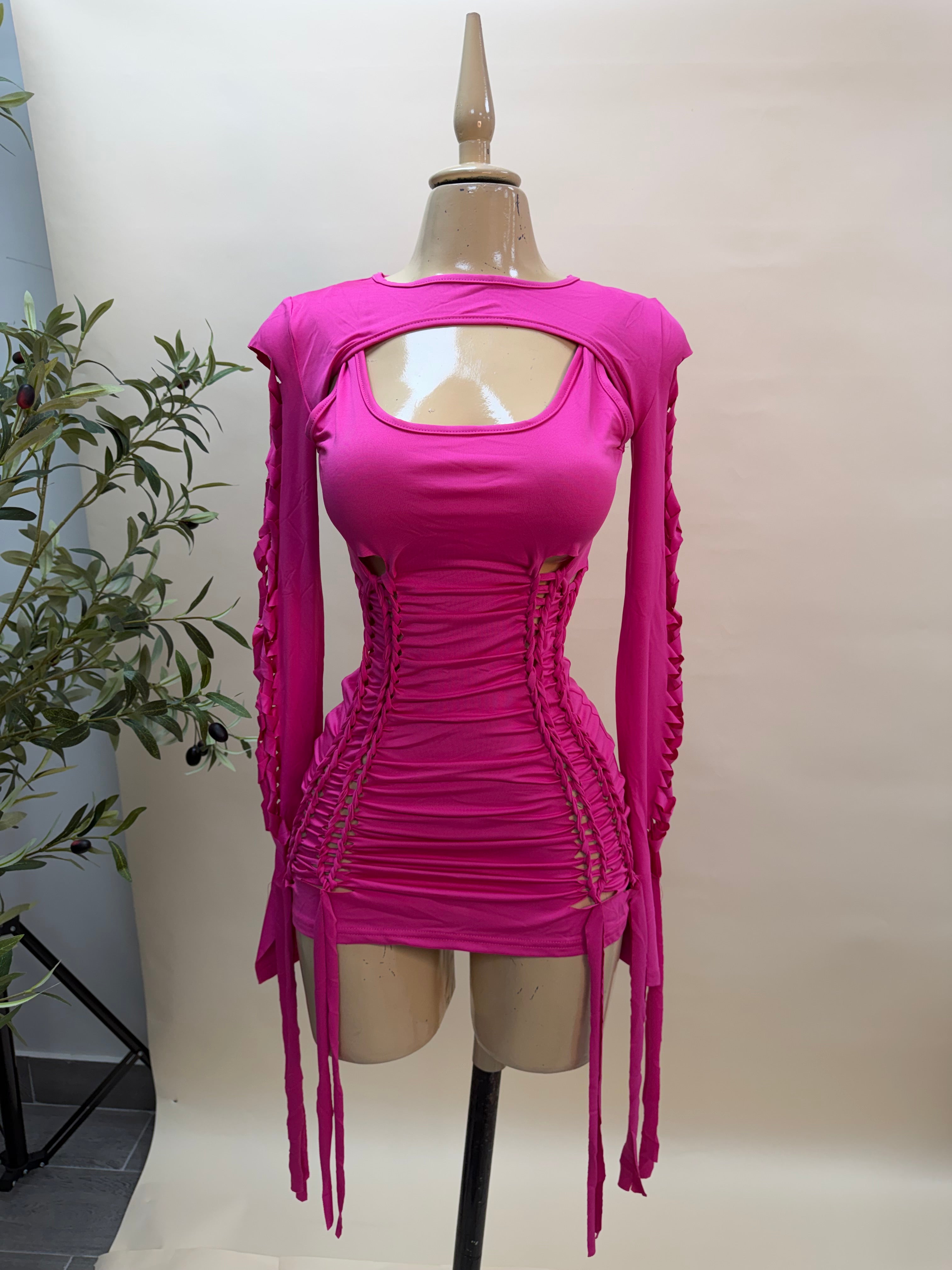 KOKO DRESS (HOT PINK)
