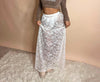 SHEER LACE MAXI SKIRT