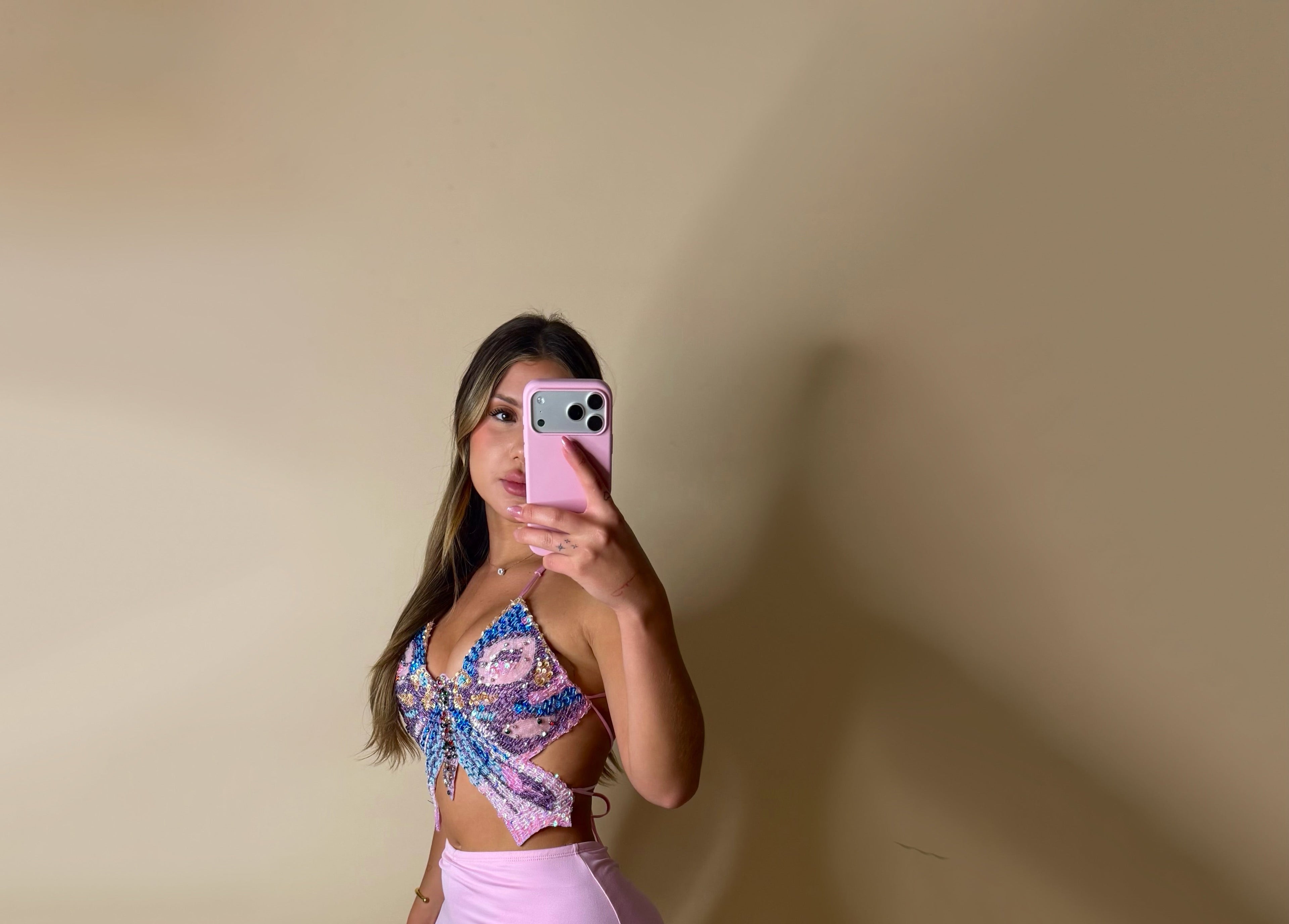 BUTTERFLY TOP (PINK)