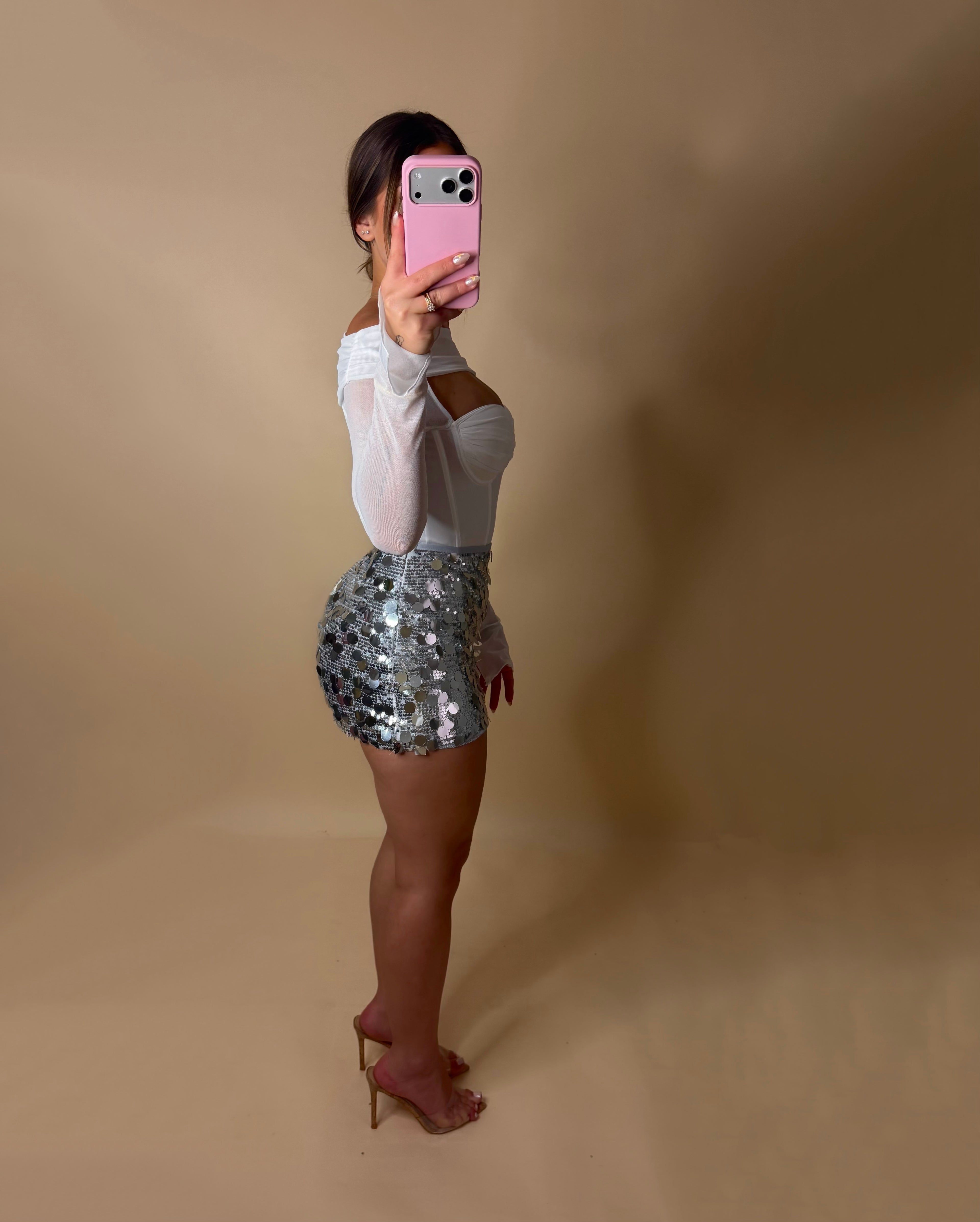 ALESSIA SKIRT (SILVER)