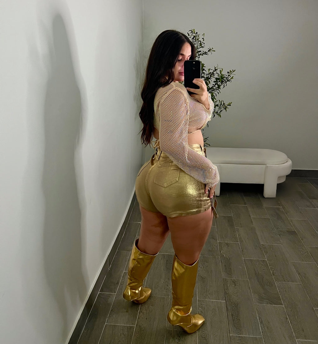 GOLDEN GIRL TOP SET