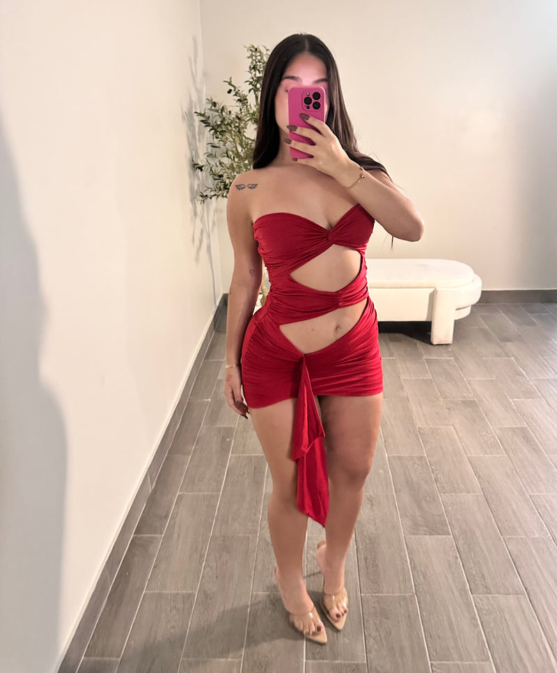 GIANNA DRESS (RED)