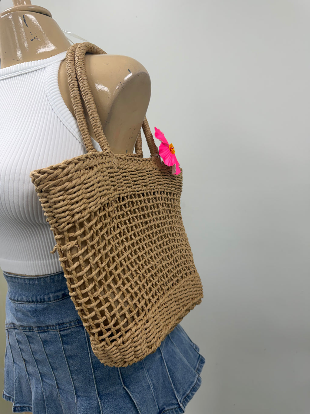 BRAIDED TOTE BAG