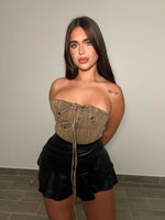 DENIM MINERAL CORSET