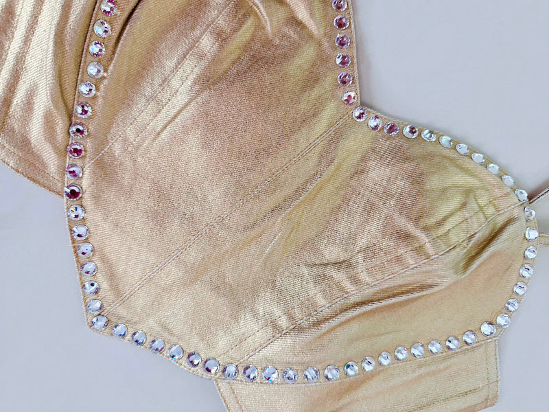 METALLIC HEART SET (GOLD)