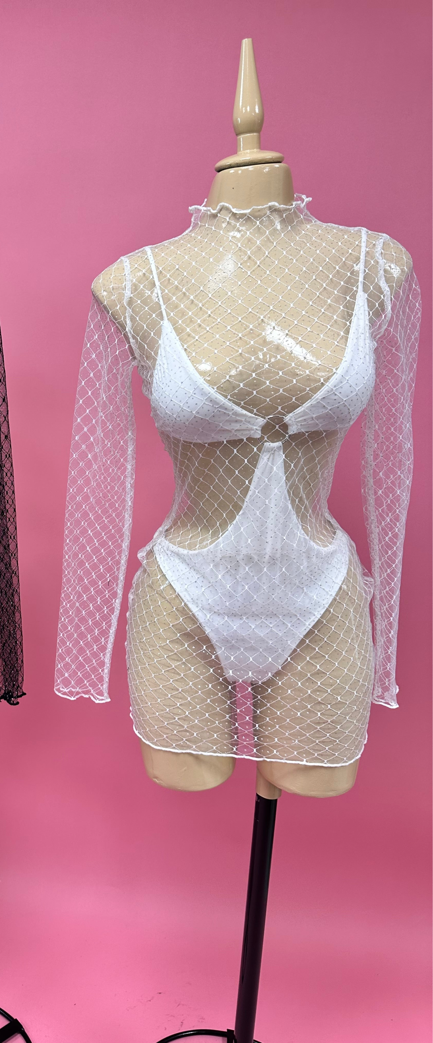 MESH SPARKLE DRESS