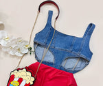 DESTINY DENIM TOP