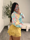 DIDI SATIN TOP (AQUA)