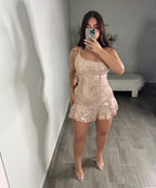 STRIPE GLITTER DRESS