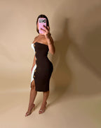 COLORBLOCK MIDI DRESS