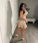 STRIPE GLITTER DRESS