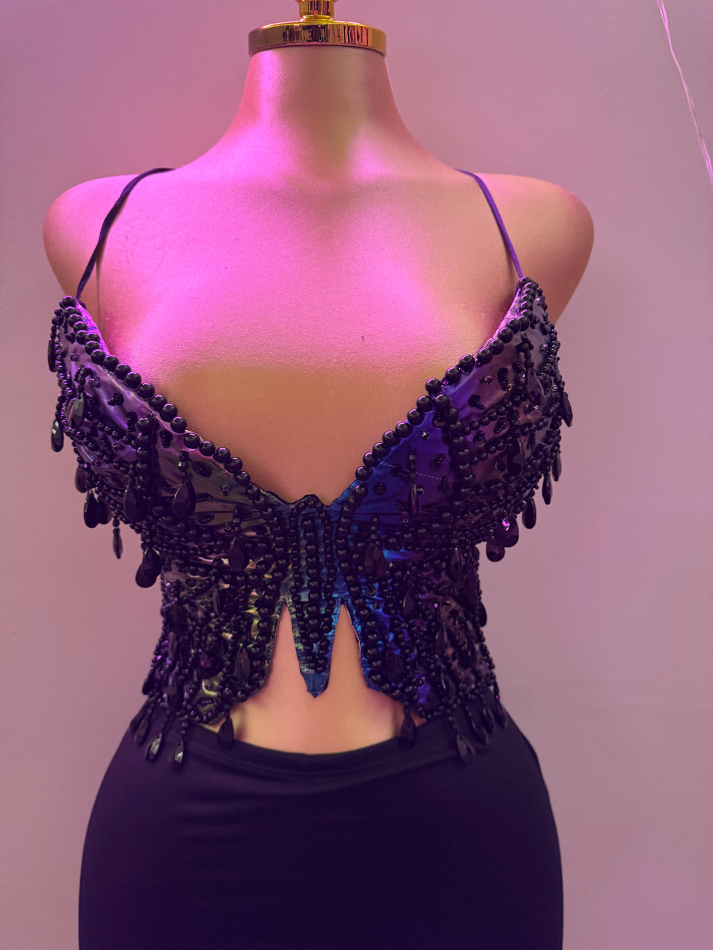 BUTTERFLY TOP (BLACK/MULTI))