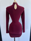 VIENNA DRESS (WINE)