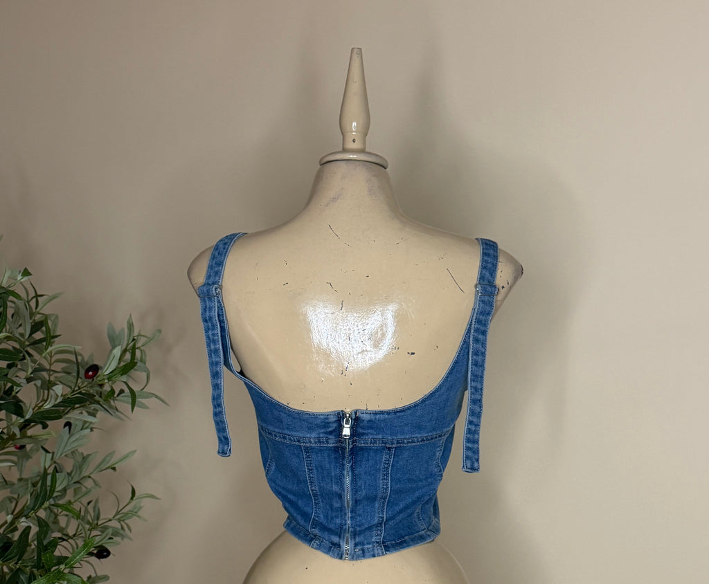 DESTINY DENIM TOP