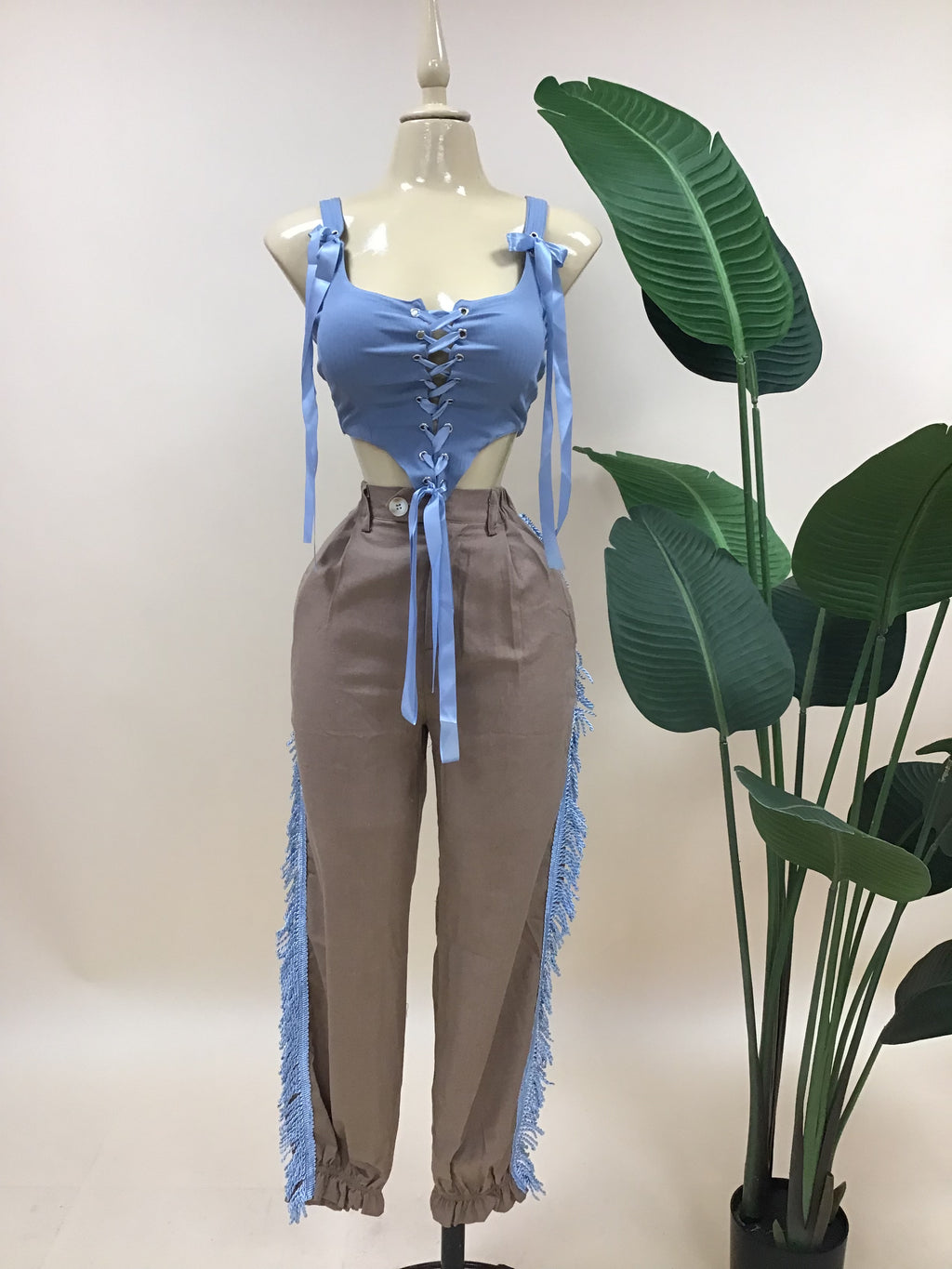 FRINGE CARGO PANT