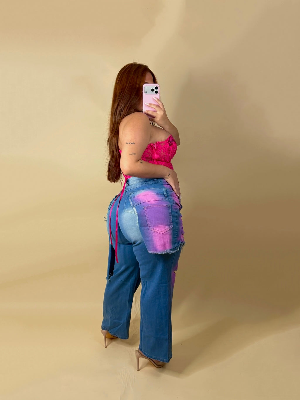 PAINTED BAGGY JEANS