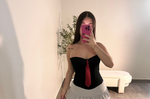TUXEDO CORSET (BLACK)