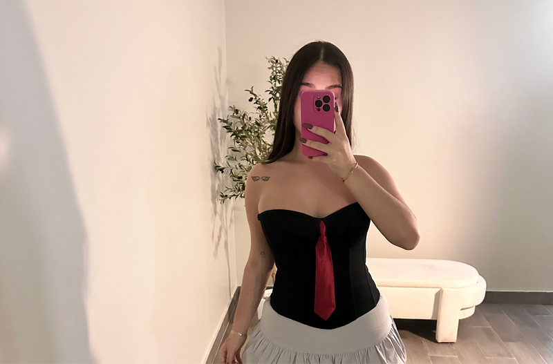 TUXEDO CORSET (BLACK)
