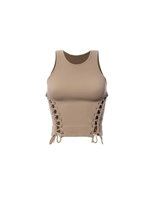 LACE UP TOP