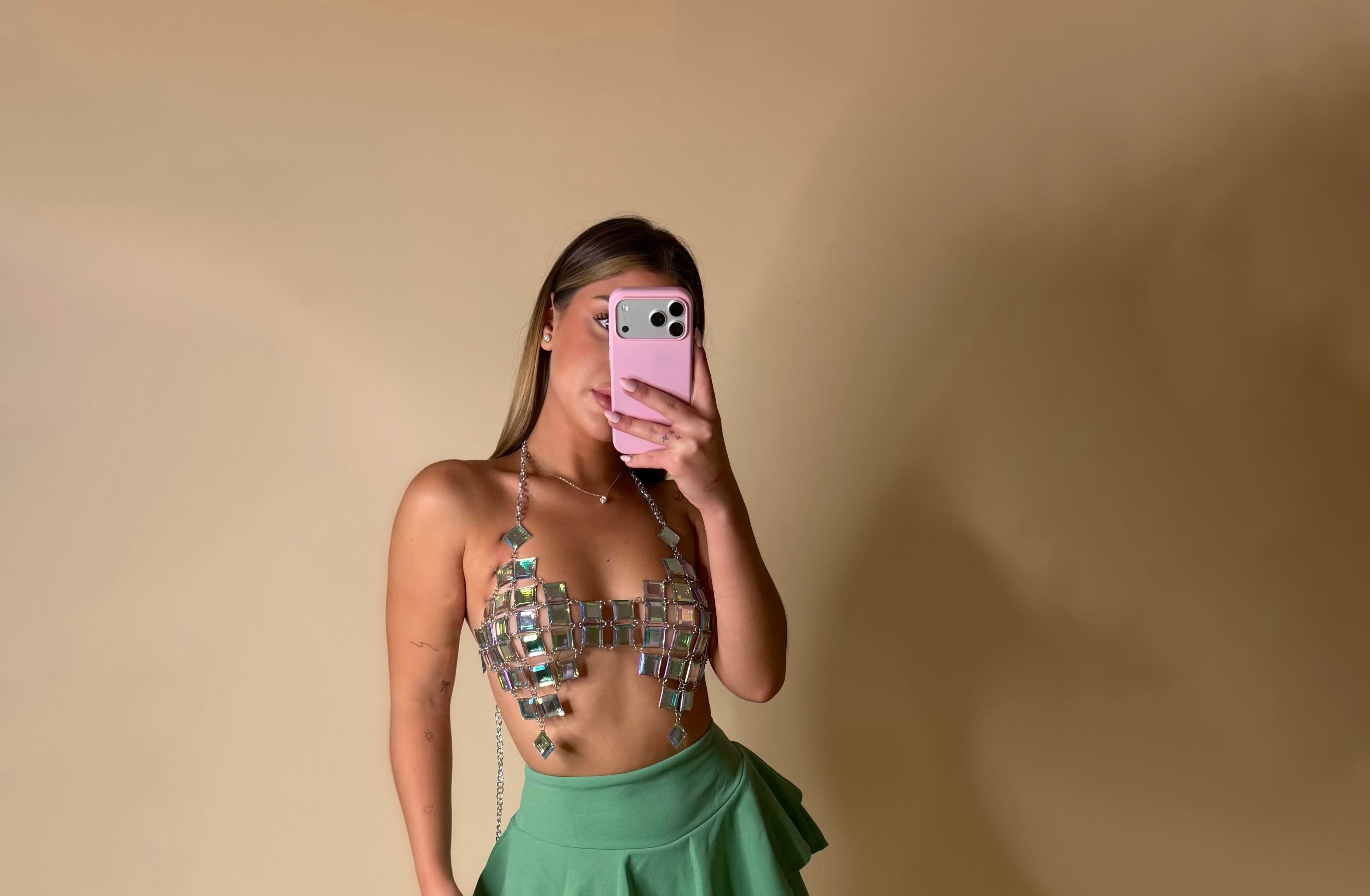 DOLL TOP (SILVER MULTI)