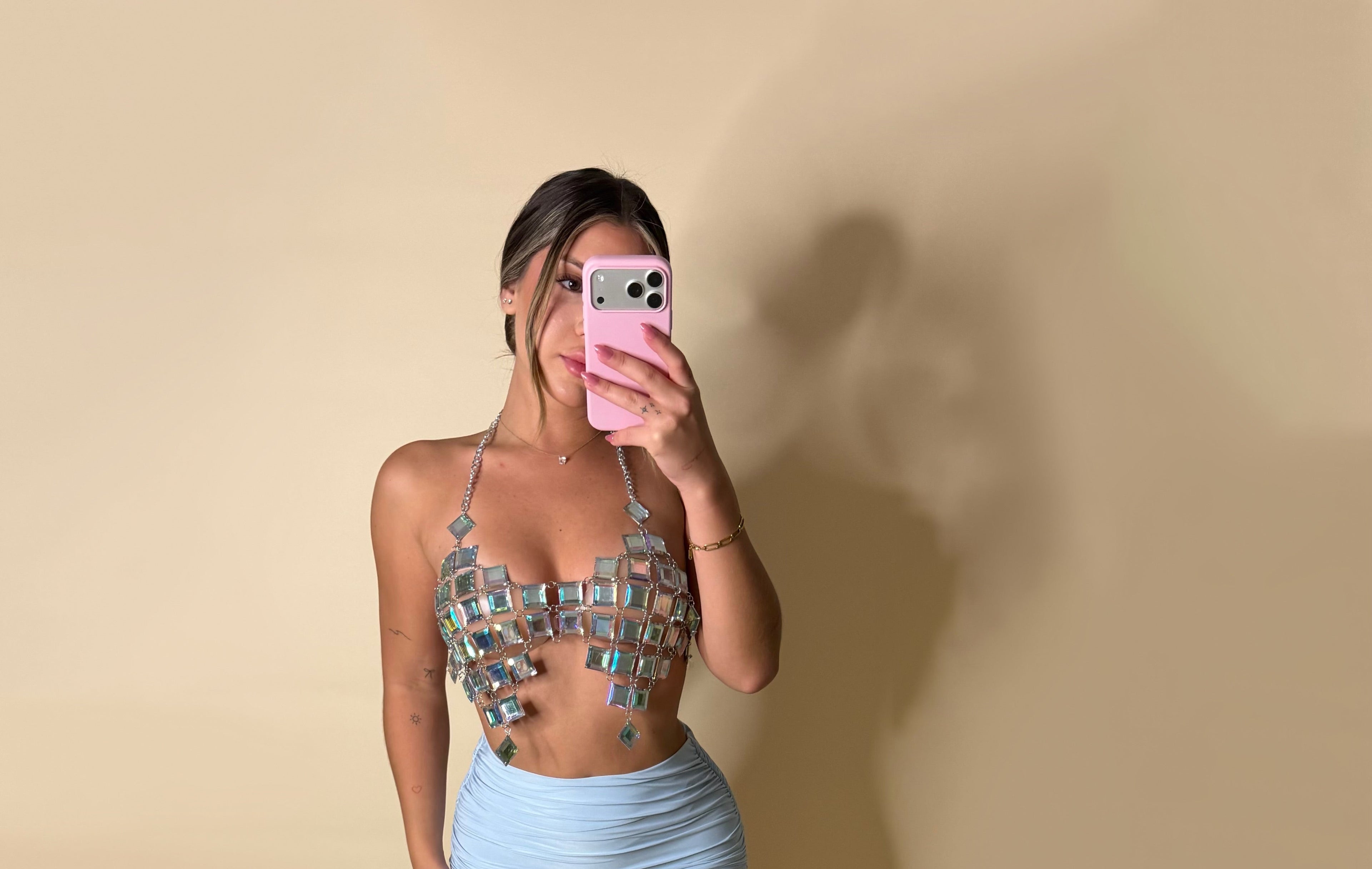 DOLL TOP (SILVER MULTI)