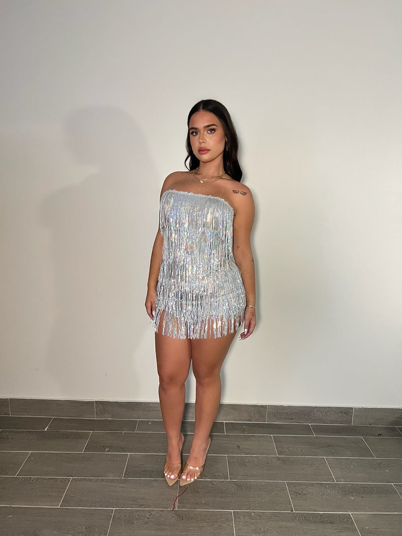 MOLLY DRESS (SILVER)