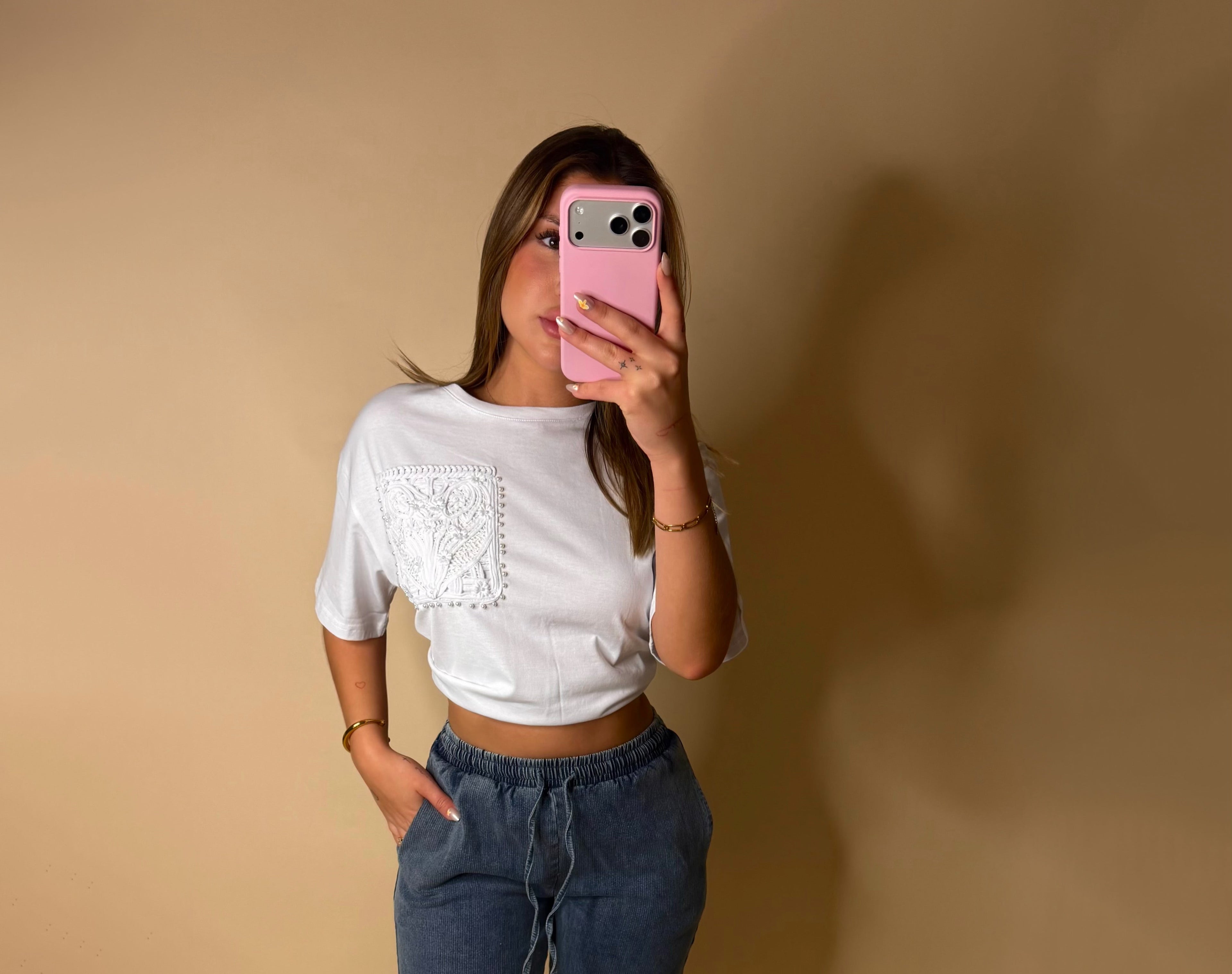 PEARL POCKET T-SHIRT