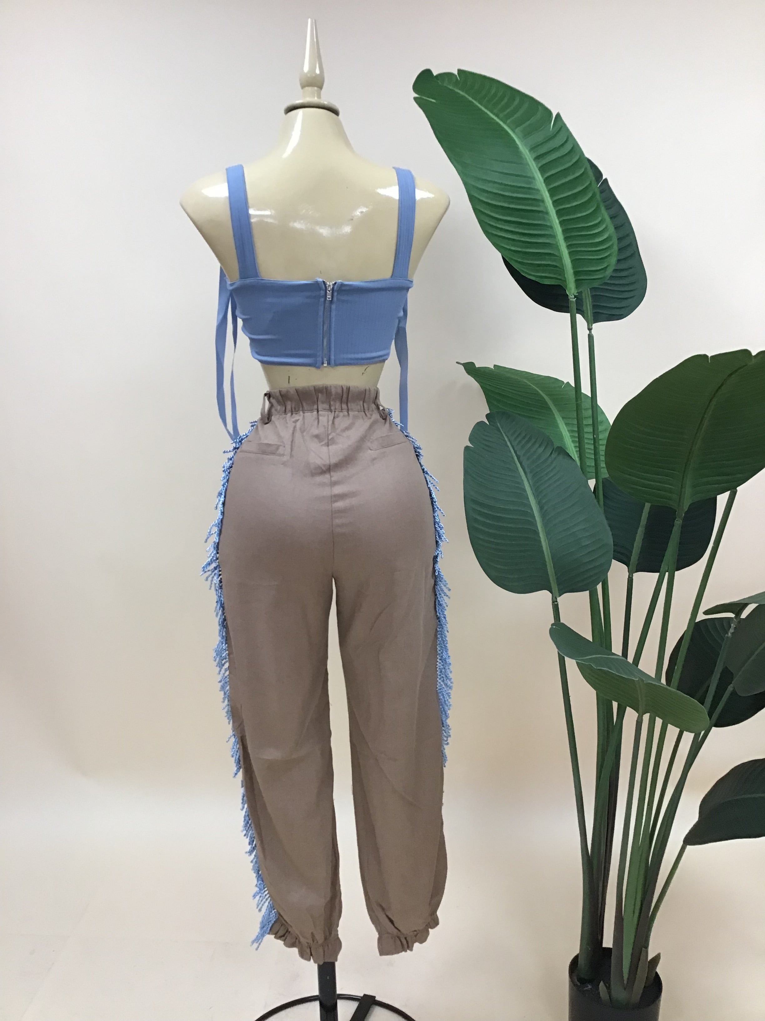 FRINGE CARGO PANT