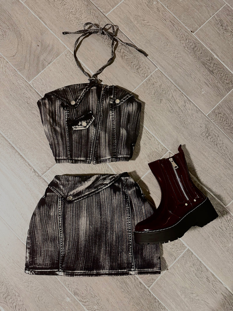 DENIM MINERAL SET (BLACK)